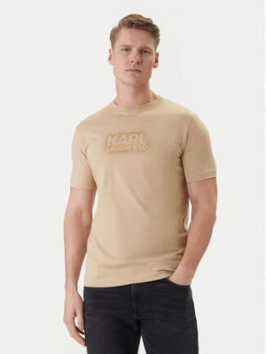 KARL LAGERFELD T-Shirt 755060 562242 Beżowy Regular Fit