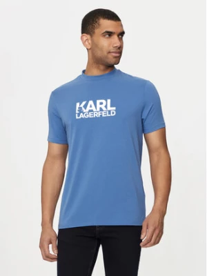 KARL LAGERFELD T-Shirt 755087 Niebieski Regular Fit