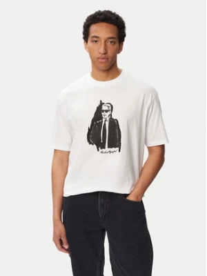 Zdjęcie produktu KARL LAGERFELD T-Shirt 755143 563225 Biały Regular Fit