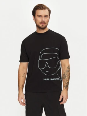 KARL LAGERFELD T-Shirt 755197 551225 Czarny Regular Fit