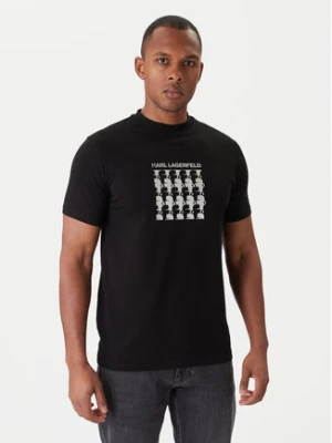 KARL LAGERFELD T-Shirt 755402 554235 Czarny Slim Fit