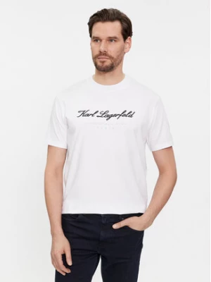 KARL LAGERFELD T-Shirt 755403 541221 Biały Regular Fit
