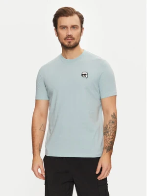 KARL LAGERFELD T-Shirt 755710 551224 Błękitny Regular Fit