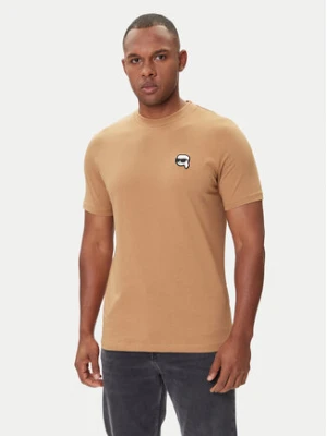 KARL LAGERFELD T-Shirt 755710 554224 Beżowy Regular Fit