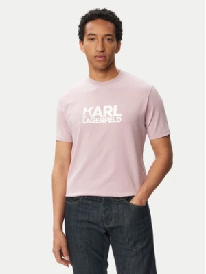 KARL LAGERFELD T-Shirt 755780 563235 Różowy Regular Fit