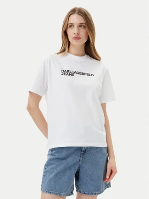 KARL LAGERFELD T-Shirt A1W17005 Biały Relaxed Fit