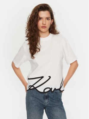 Zdjęcie produktu KARL LAGERFELD T-Shirt A1W17013 Biały Regular Fit