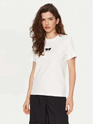 KARL LAGERFELD T-Shirt A1W17021 Biały Regular Fit