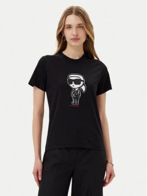 KARL LAGERFELD T-Shirt A1W17126 Czarny Regular Fit