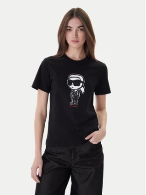 KARL LAGERFELD T-Shirt A1W17126 Czarny Regular Fit