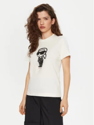 KARL LAGERFELD T-Shirt A1W17126 Écru Regular Fit