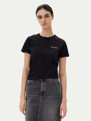KARL LAGERFELD T-Shirt A2W17097 Czarny Regular Fit