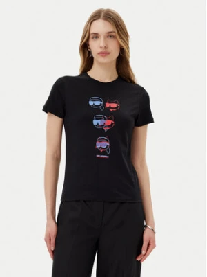 KARL LAGERFELD T-Shirt A2W17112 Czarny Regular Fit