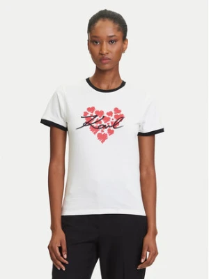 Zdjęcie produktu KARL LAGERFELD T-Shirt A3W17015 Écru Regular Fit