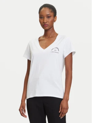 KARL LAGERFELD T-Shirt A3W17104 Biały Regular Fit