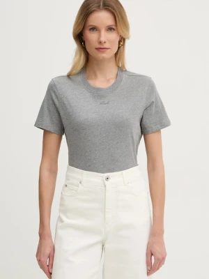 Karl Lagerfeld t-shirt basic damski bawełniany