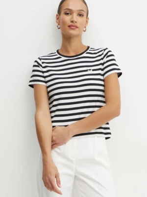 Karl Lagerfeld t-shirt bawełniany damski kolor czarny A1W17099