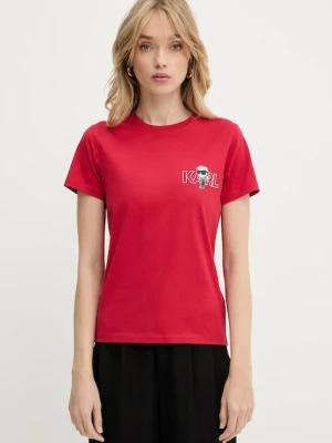 Karl Lagerfeld t-shirt bawełniany IKON