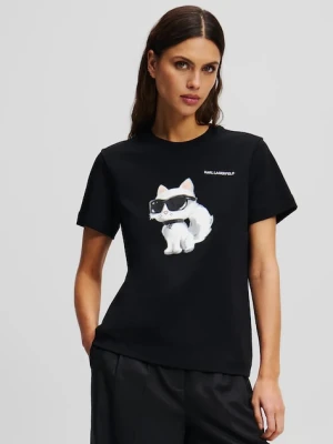 Karl Lagerfeld t-shirt bawełniany IKON AQUARELLE