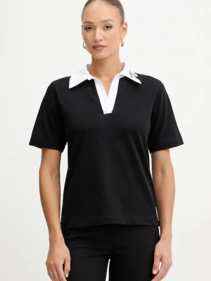 Karl Lagerfeld t-shirt bawełniany KARL SIGNATURE czarny