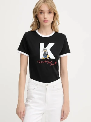 Karl Lagerfeld t-shirt bawełniany KL X DISNEY