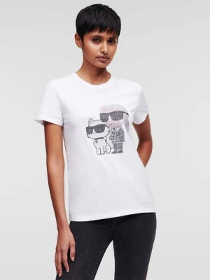 Karl Lagerfeld t-shirt bawełniany kolor biały
