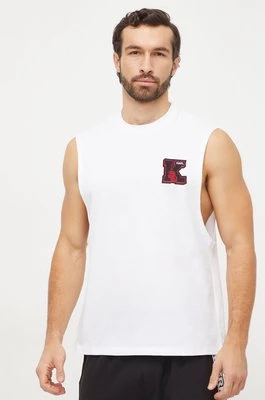 Karl Lagerfeld t-shirt bawełniany męski kolor biały