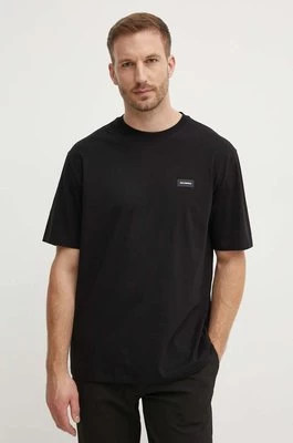 Karl Lagerfeld t-shirt bawełniany męski kolor czarny gładki 245M2110
