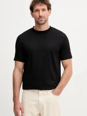 Karl Lagerfeld t-shirt bawełniany męski kolor czarny z nadrukiem 554225.755036