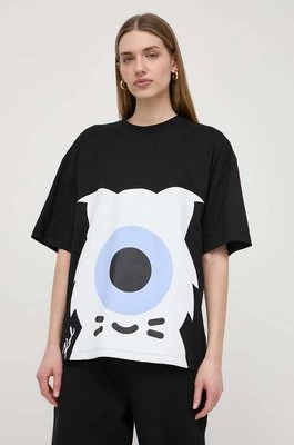 Karl Lagerfeld t-shirt bawełniany x Darcel Disappoints damski kolor czarny