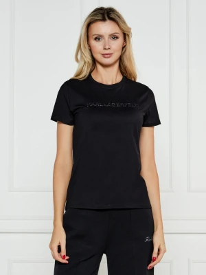 Karl Lagerfeld T-shirt COMMERCIAL LOGO | Regular Fit czarny