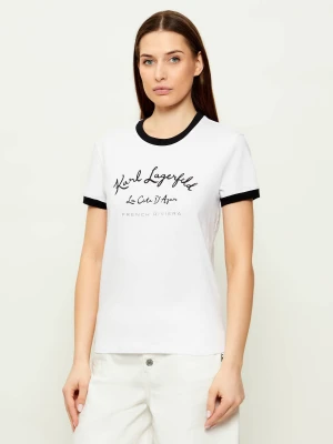 Karl Lagerfeld T-shirt cote d | Regular Fit biały