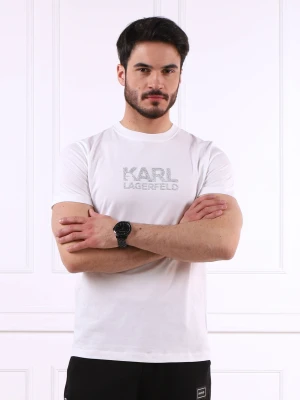 Karl Lagerfeld T-shirt CREWNECK | Regular Fit biały