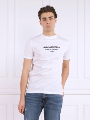 Karl Lagerfeld T-shirt CREWNECK | Regular Fit biały