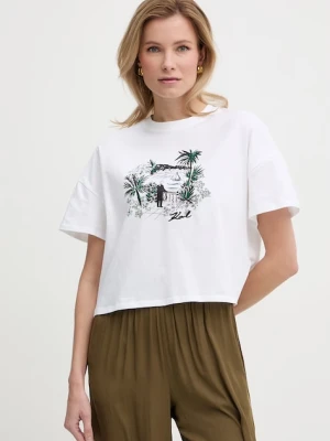 Karl Lagerfeld t-shirt damski bawełniany