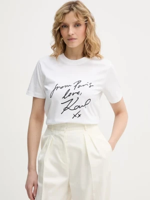 Karl Lagerfeld t-shirt damski bawełniany