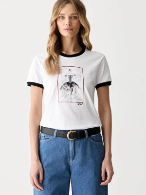 Karl Lagerfeld T-shirt damski bawełniany