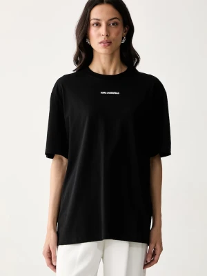 Karl Lagerfeld T-shirt damski bawełniany czarny