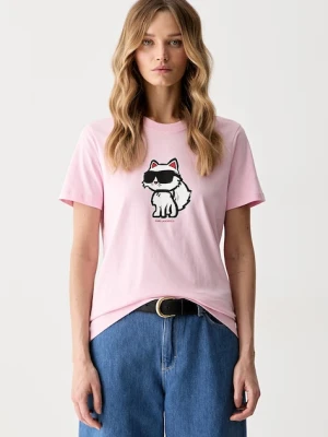 Zdjęcie produktu Karl Lagerfeld T-shirt damski bawełniany IKON SKETCH