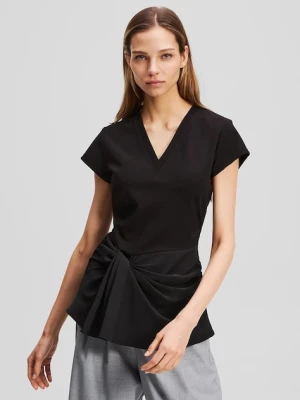 Karl Lagerfeld t-shirt damski kolor czarny A3W17011