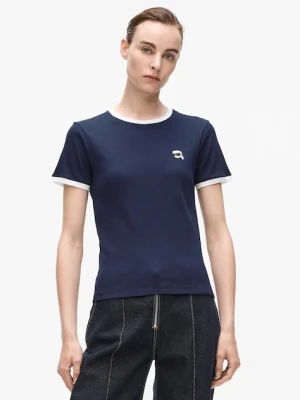 Karl Lagerfeld t-shirt damski kolor granatowy A4W17097