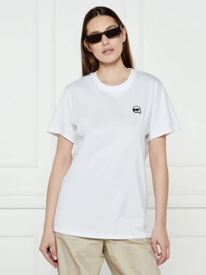 Karl Lagerfeld T-shirt IKON PATCH | Relaxed fit biały
