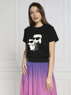 Karl Lagerfeld T-shirt ikonik 2.0 | Regular Fit czarny