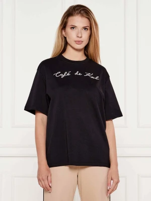 Karl Lagerfeld T-shirt Karl Lagerfeld x Jorge Parra | Oversize fit czarny