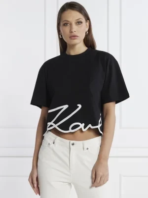Karl Lagerfeld T-shirt karl logo hem | Cropped Fit