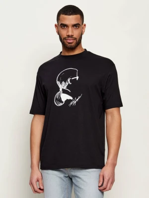 Karl Lagerfeld T-shirt | Loose fit czarny