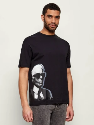 Karl Lagerfeld T-shirt | Loose fit czarny