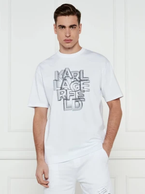 Karl Lagerfeld T-shirt | Loose fit biały