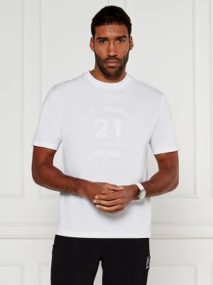 Karl Lagerfeld T-shirt | Loose fit biały