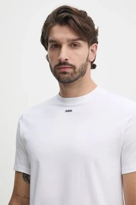 Karl Lagerfeld t-shirt męski kolor biały gładki 544221.755052